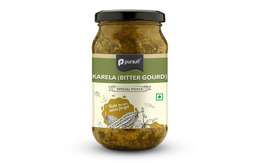 Pursuit Karela (Bitter Gourd) Special Pickle   Glass Jar  400 grams